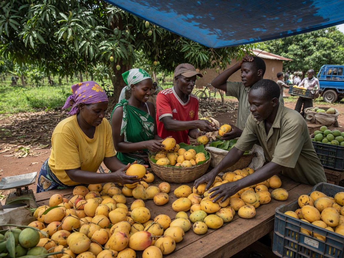 Mango harvest / grading